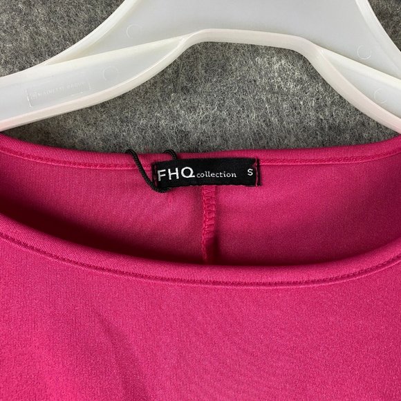 FHQ Collection Dress Small Women's NWT Pink Long Polyester Adults S - Picture 3 of 6